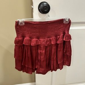 Maroon DO+BE Skort